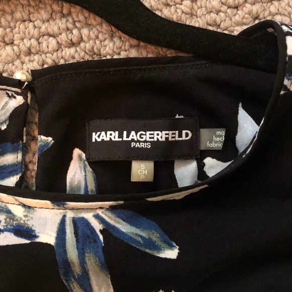 EUC Karl Lagerfeld 3/4 length sleeve top size small - Picture 7 of 9